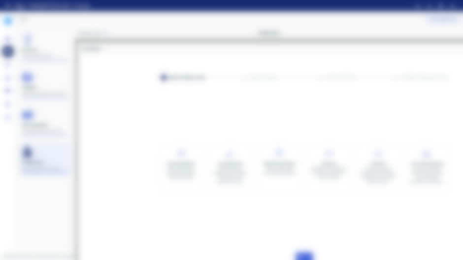 The IQ Hub Predict Data train-model wizard, step one — the chosen dataset shown in the global header, binding this tab